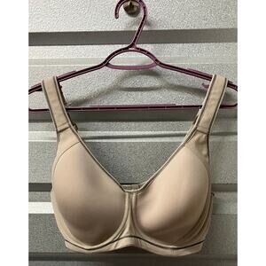 SYROKAN‎ Underwire Full Coverage Bra Nude Beige Size 36E Adjustable Straps